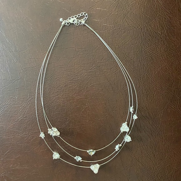 Wire Necklace with Crystals - Picture 6 of 11